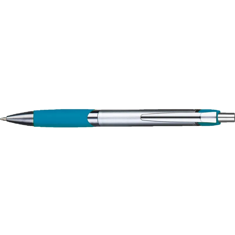 Silver/Teal Blue Blank Front View