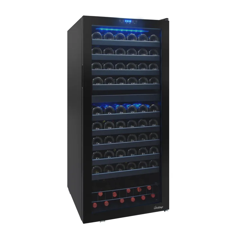 Legacy Vinotemp - 110-Bottle Dual-Zone Touchscreen Wine Cooler