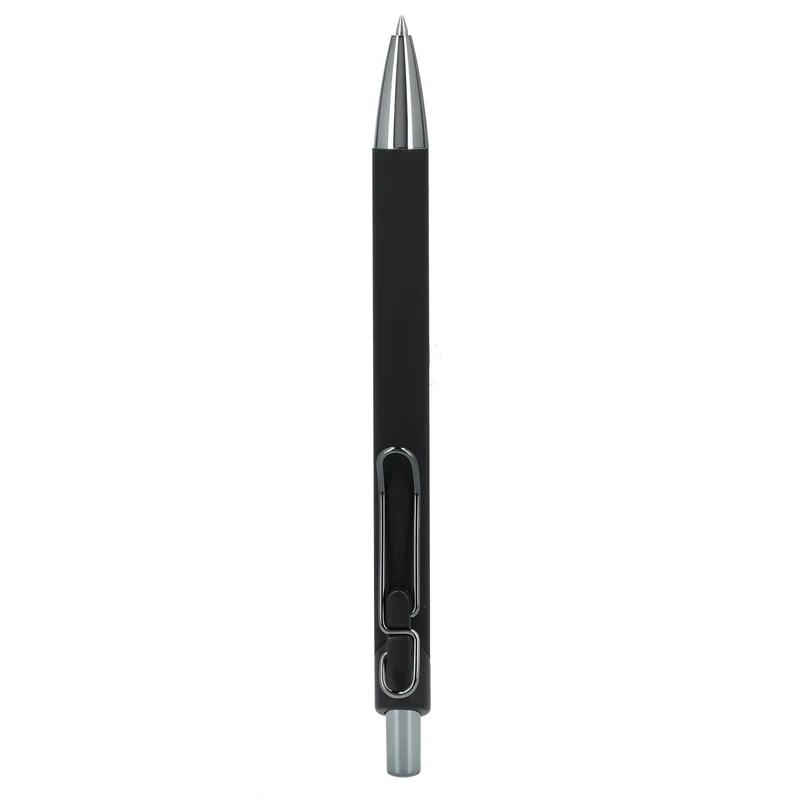 Metallic Recycled Aluminum Soft Touch Gel Pen view 2