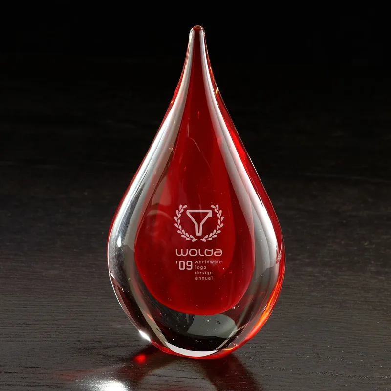 Fusion Art Glass Award w/ Black Base view 5