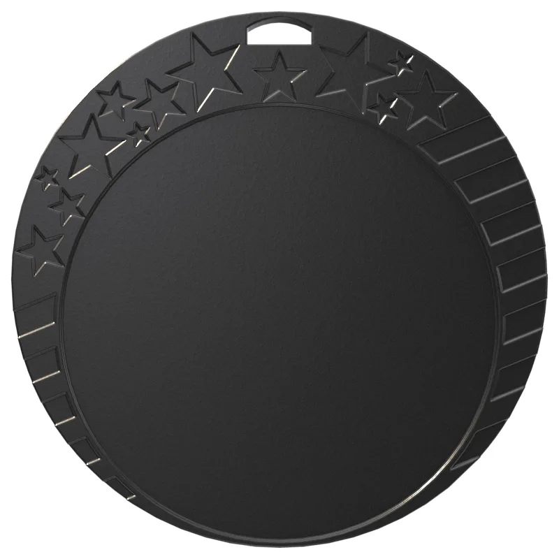 Vibraprint® Black Star Border Insert Medallion (2-1/2") view 2
