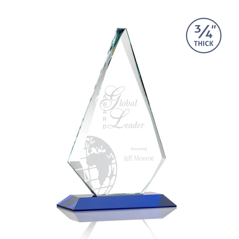 Deep Etch, Standard base, Blue, 7" x 11.25"