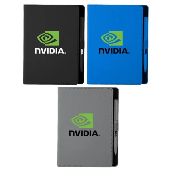 Soft Touch Notebook with Pen view 2
