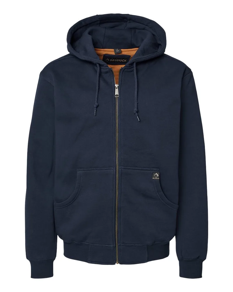 DRI DUCK® Men's Crossfire Heavyweight Power Fleece Hooded Jacket w/Thermal Lining view 4