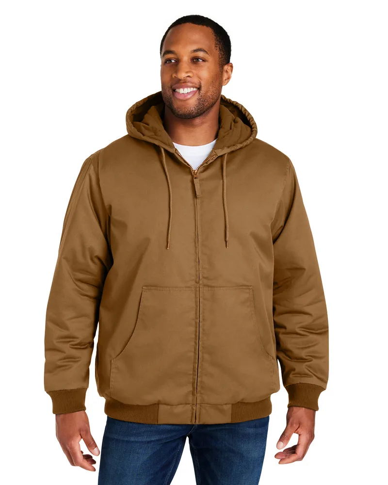 Harriton Unisex ClimaBloc® Heavyweight Hooded Full-Zip Jacket view 4
