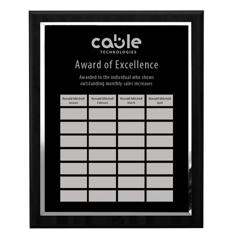 Black, 32 Plates