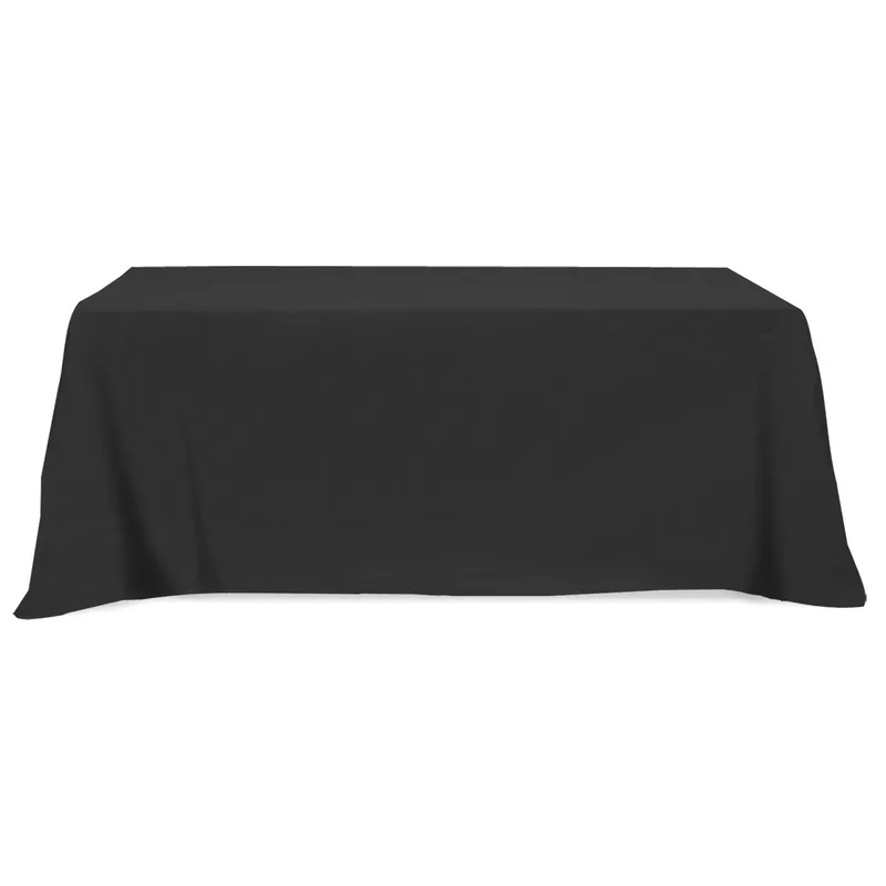 Flat Poly/cotton 3-sided Table Cover - Fits 8' Standard Table view 2