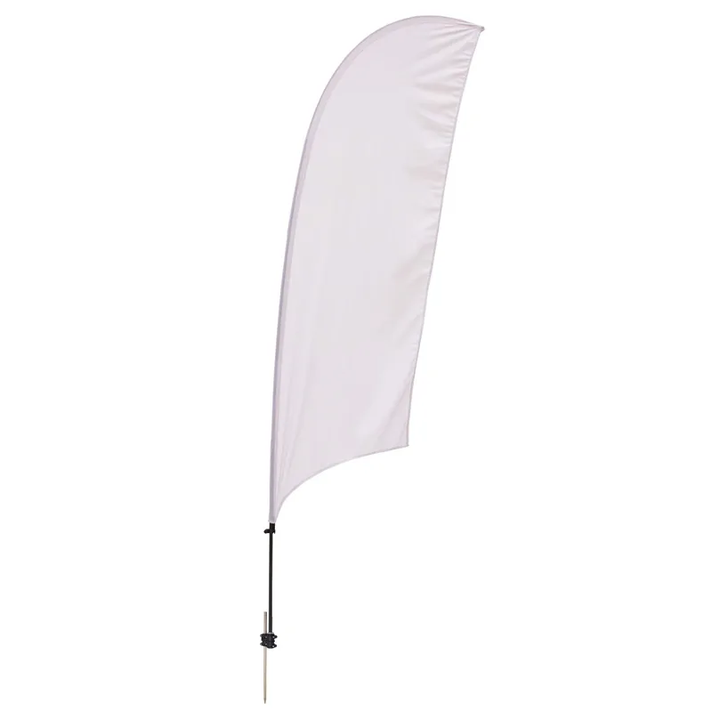 10.5' Value Razor Sail Sign Flag - 1-Sided with Ground Spike view 2