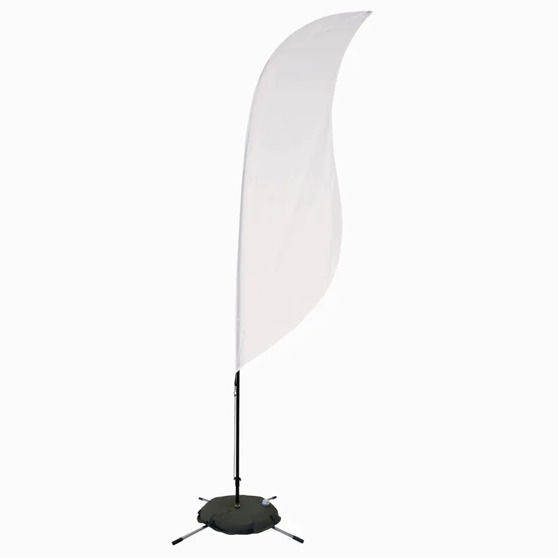 9' Streamline Sabre Sail Sign Flag, 1-Sided, Scissor Base view 2