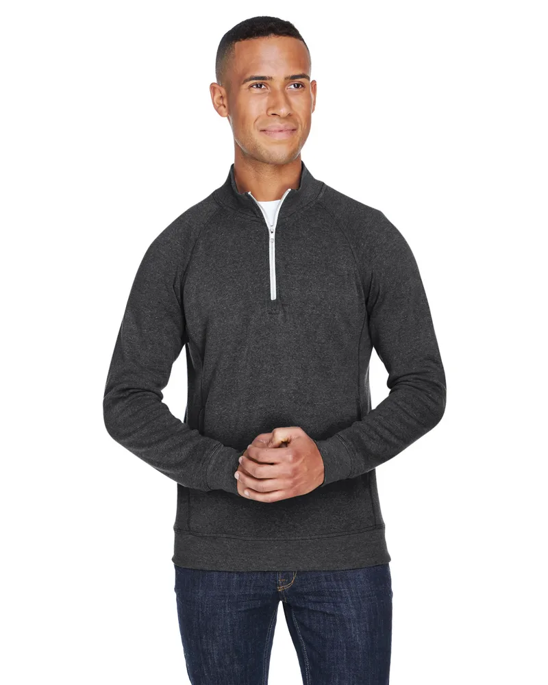 J AMERICA Adult Triblend Fleece Quarter-Zip view 2