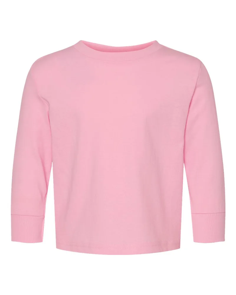 Rabbit Skins® Toddler Long Sleeve Cotton Jersey Tee view 6