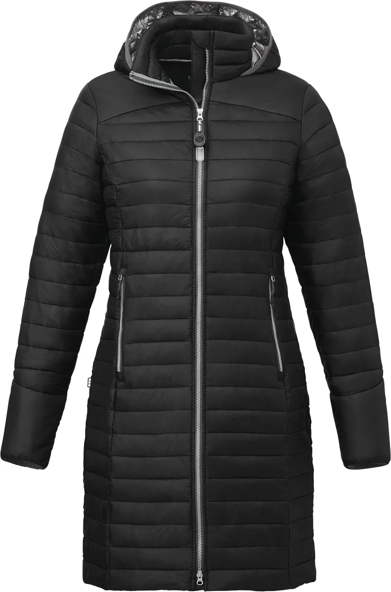 Women's SILVERTON Long Lightweight Packable Insulated Puff Jacket view 2
