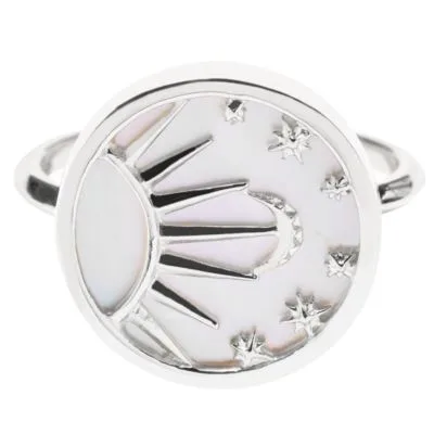 Jilco Inc Celestial Mother Of Pearl Ring - Size 9