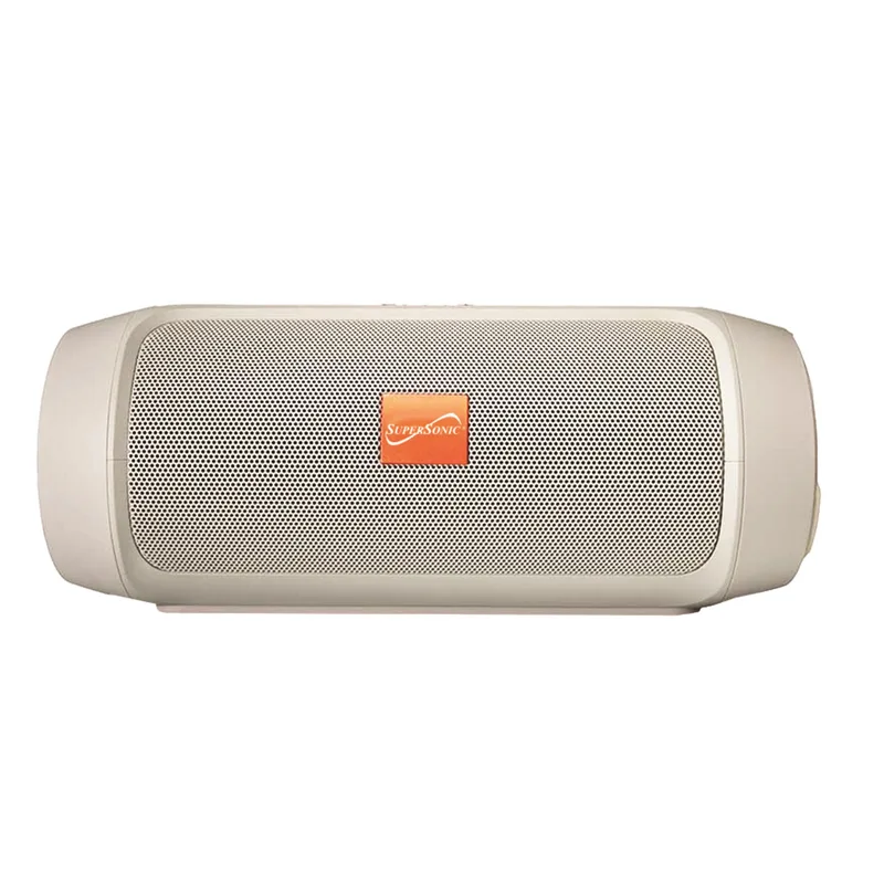Supersonic® 7" Portable Bluetooth® Rechargeable Speaker (Silver)