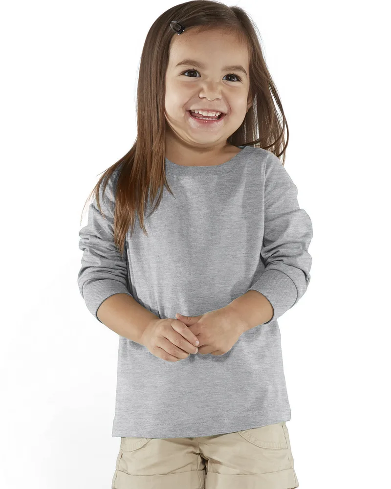 Rabbit Skins Toddler Long-Sleeve Fine Jersey T-Shirt view 5