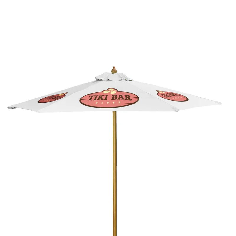 7' Wood Market Umbrella Kit (6 Imprints) view 7