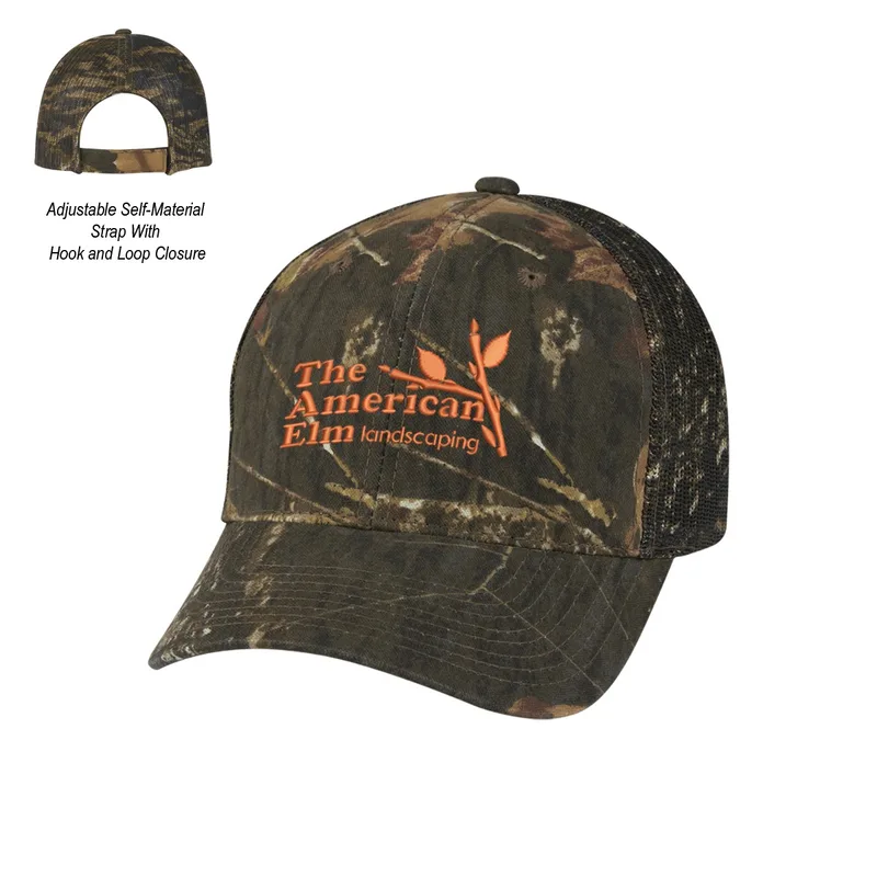Mossy Oak® Hunter's Retreat Mesh Back Camouflage Cap view 2