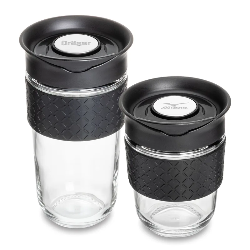 Adana Glass Tumbler w/Silicone Band