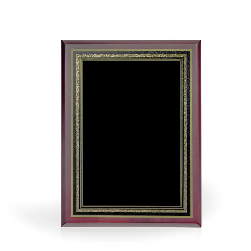 Carlos Mahogany Finish Award Plaque, 9"x12" view 2