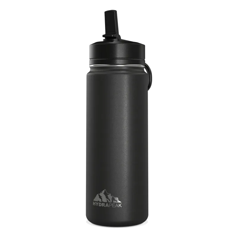20 oz Hydrapeak® Stainless Steel Insulated Mini Water Bottle w/ Straw Lid view 2