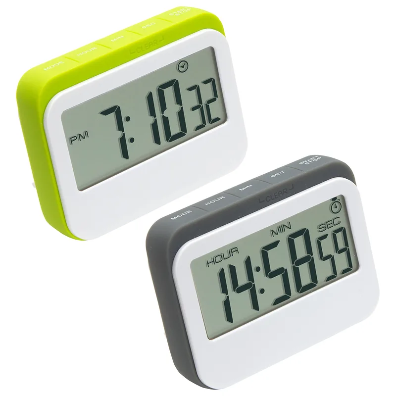 Soft Touch Widescreen Kitchen Timer/Clock view 2