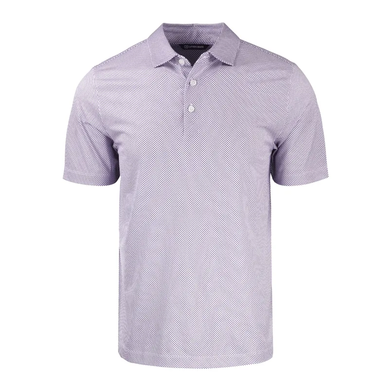 Cutter & Buck Pike Eco Symmetry Print Stretch Recycled Mens Polo view 5