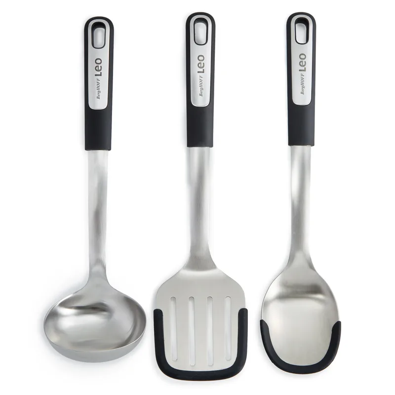 BergHoff Leo Graphite 3Pc Recycled Ss & Pp Utensil Set