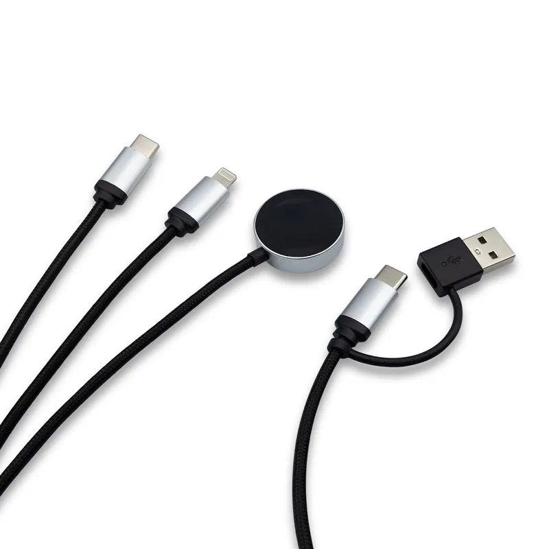 Velora, 3-in-1 Light-up Charging Cable with Apple & Samsung Watch Charging view 5