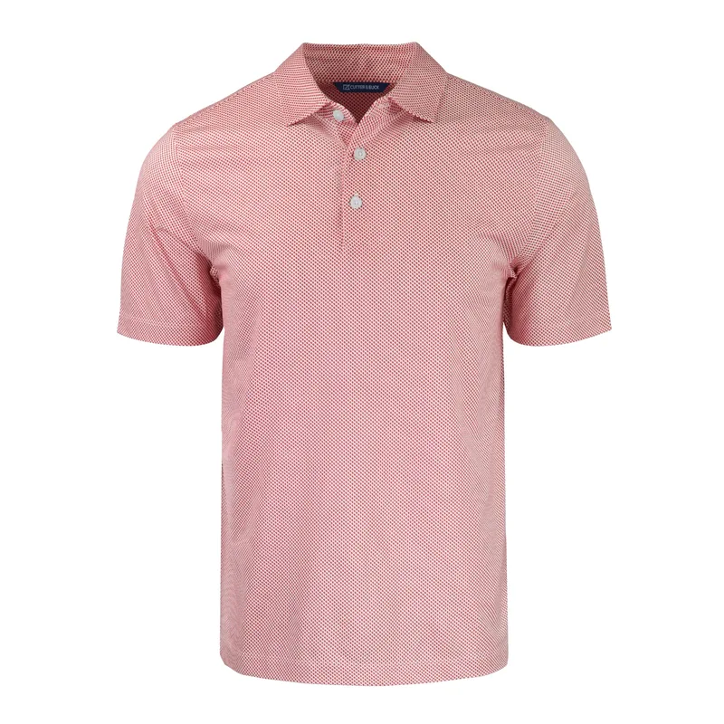 Cutter & Buck Pike Eco Symmetry Print Stretch Recycled Mens Polo view 7