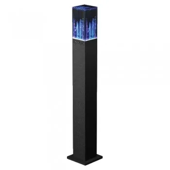 SuperSonic Bluetooth Mini Tower Water Speaker- 6 Multi-Colored LED Lights 33' High