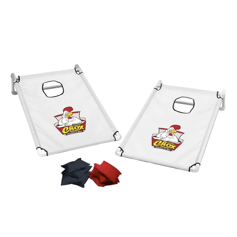 Portable Cornhole, 4 Black & Red Bean Bags view 5