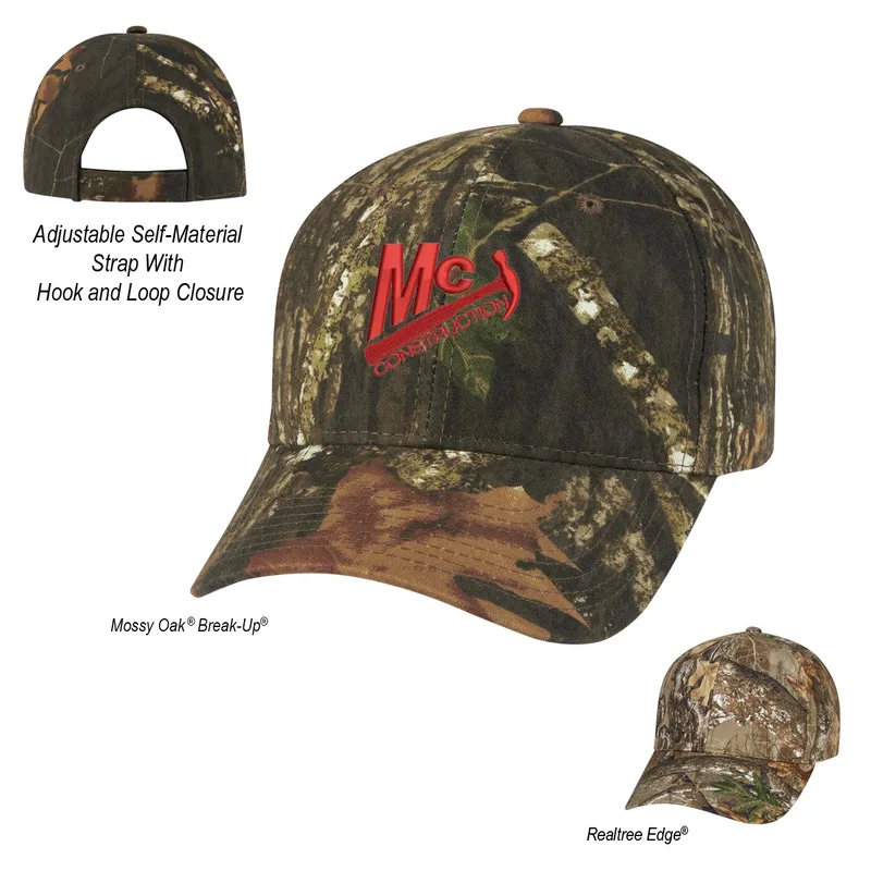 Realtree® And Mossy Oak® Hunter's Retreat Camouflage Cap view 2