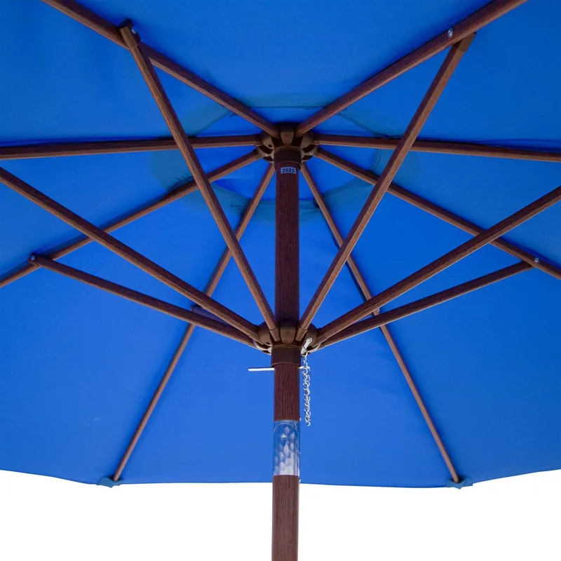 9' Wood Look Tilting Market Umbrella Kit (4 Imprints) view 7