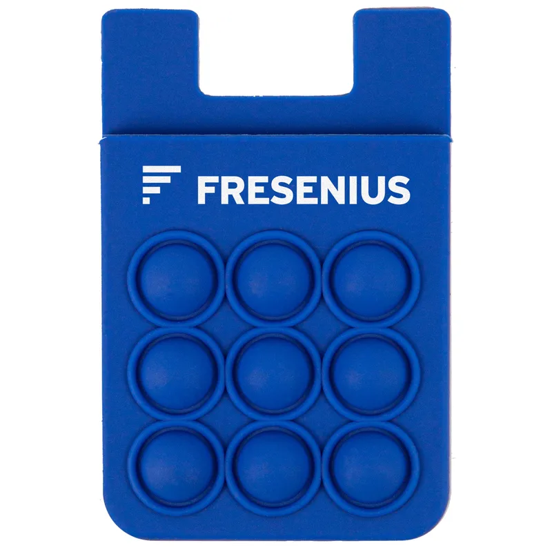 Popper Stress Reliever Silicone Phone Wallet view 3