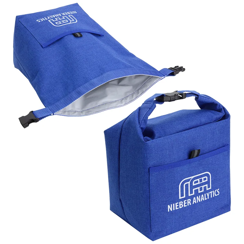 Bellevue Heathered Polyester Insulated Lunch Tote view 5