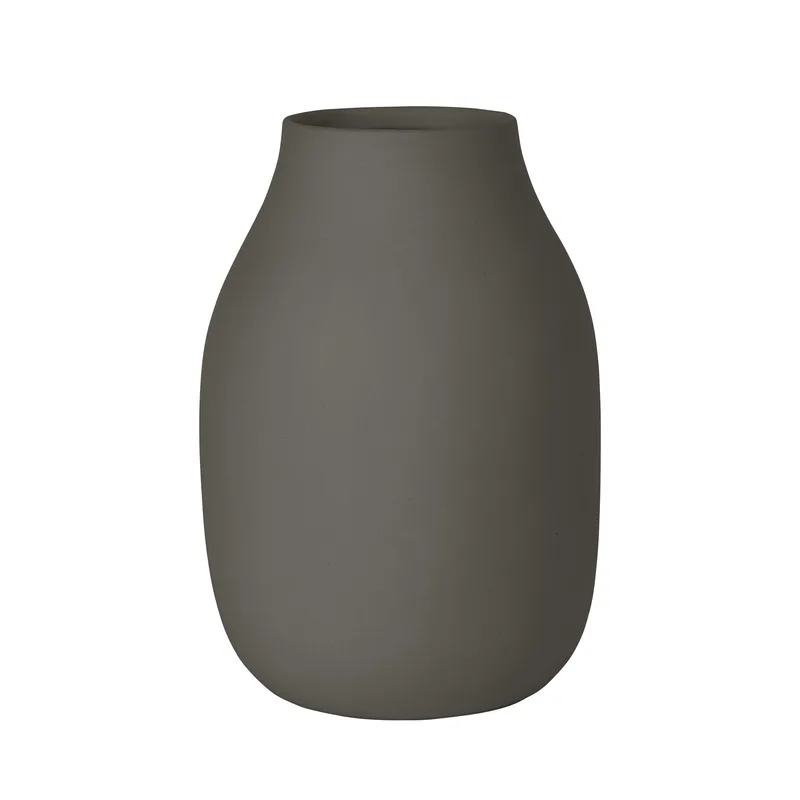 Blomus Colora Porcelain Vase 6 X 4 - Steel Gray