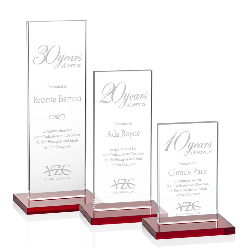 Deep Etch, Standard base, Red