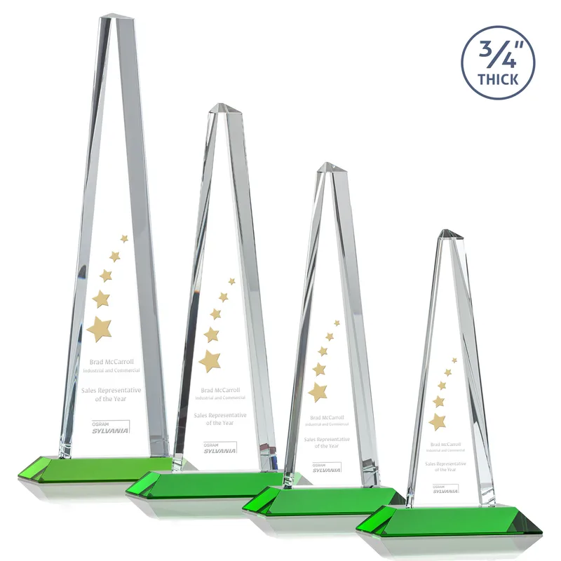 Deep Etch, Standard base, Green