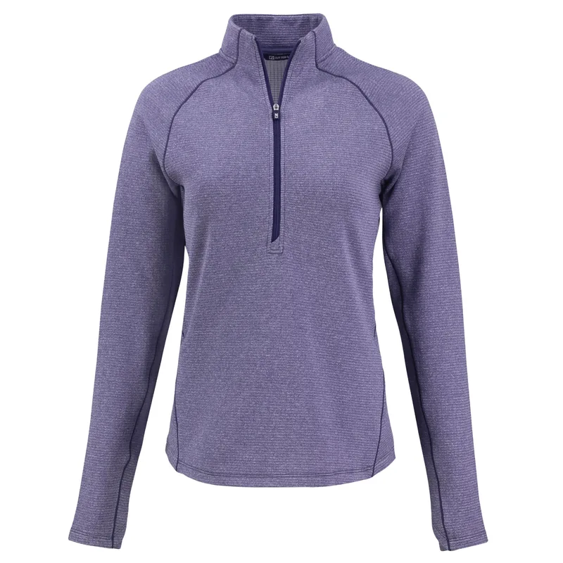 Cutter & Buck Peshastin Eco Fleece Recycled Womens Half Zip Pullover view 4