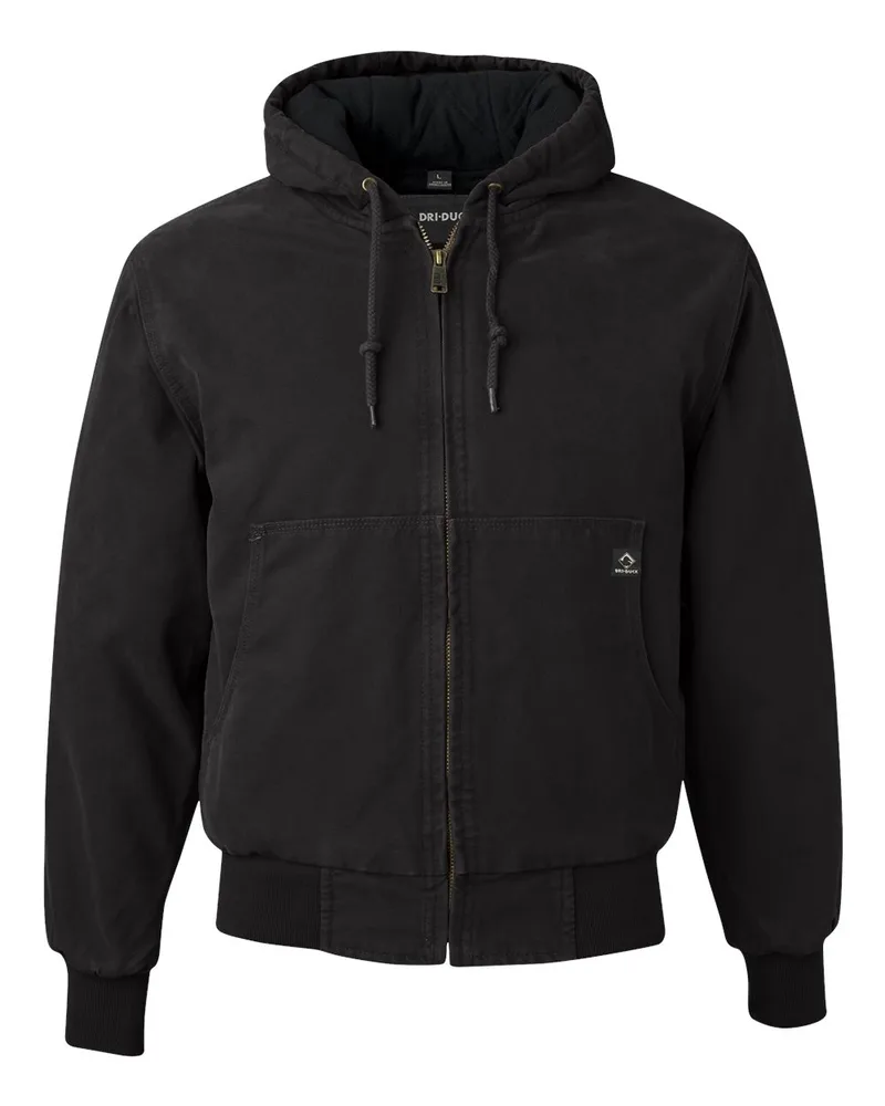 Dri Duck® Cheyenne Hooded Boulder Cloth™ Hooded Jacket w/Tricot Quilt Lining view 2