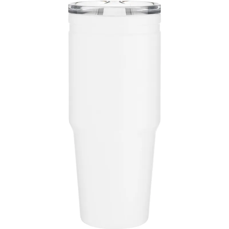 30 oz h2go Talus Travel Tumbler (Matte White) view 2