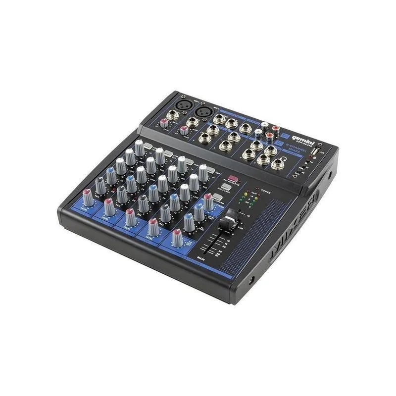 Gemini Compact 8 Channel Bluetooth Mixer