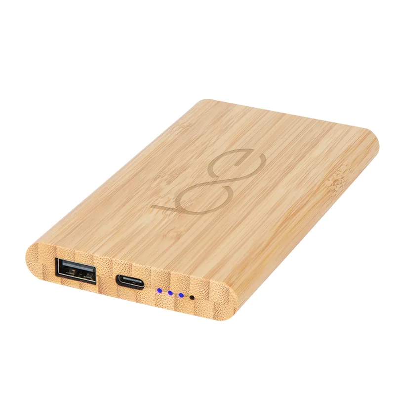 5,000 Mah Bamboo Type-c Power Bank view 2