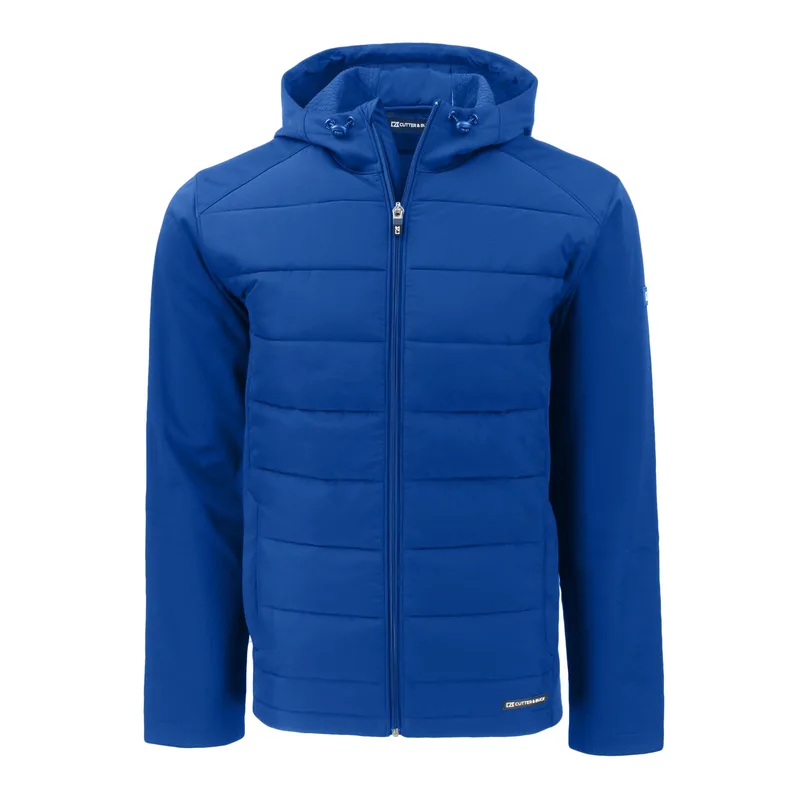 Cutter & Buck Evoke Hybrid Eco Softshell Recycled Full Zip Mens Hooded Jacket view 5
