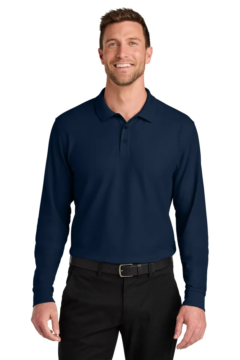 Port Authority® Wearever Signature Pique Long Sleeve Polo view 7