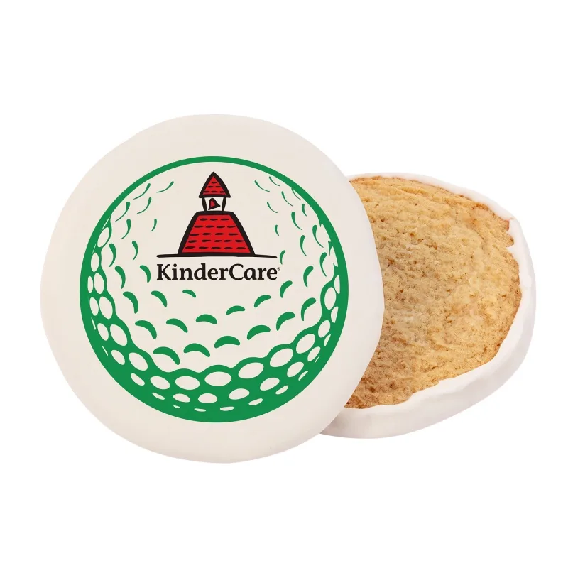 Golf - 3" Iced Full Color Vanilla Cookie- Circle view 3