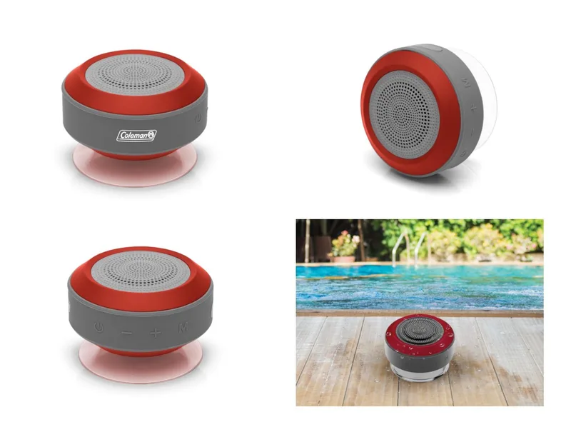 Coleman Waterproof Red Bluetooth Speaker