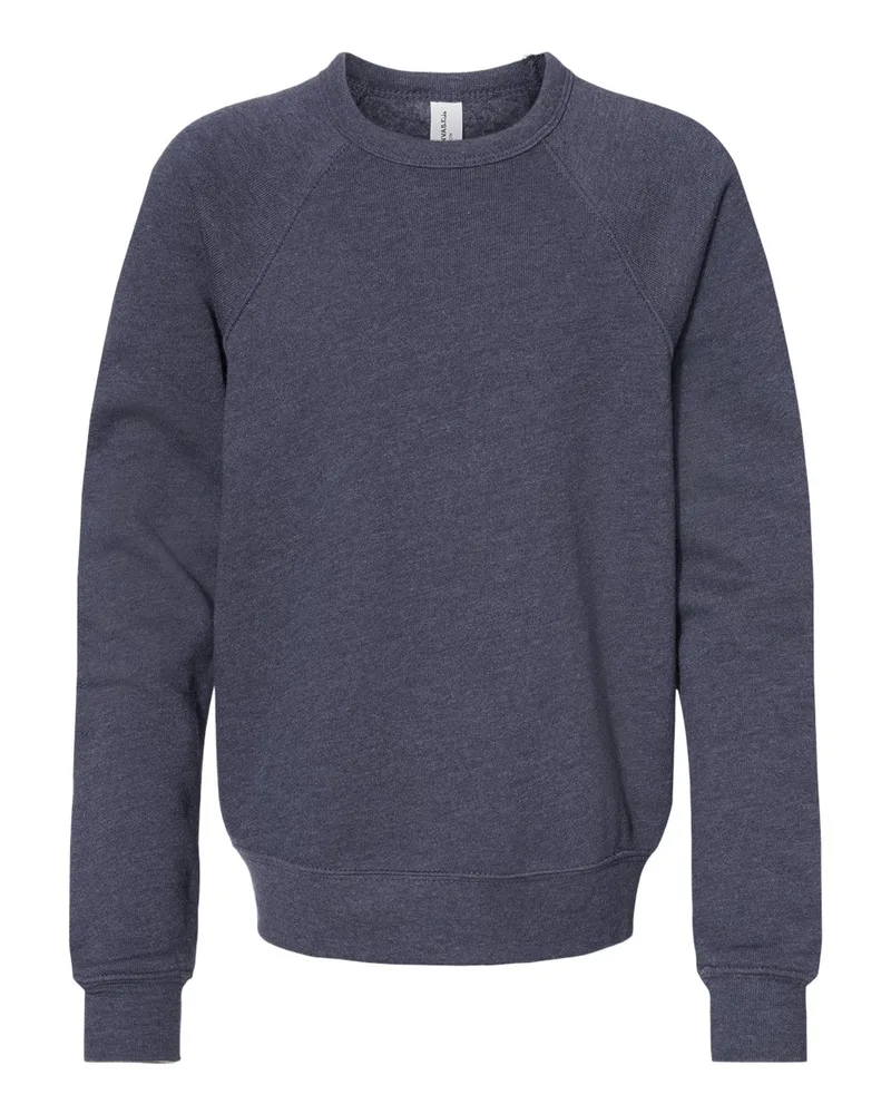 BELLA + CANVAS Youth Sponge Fleece Crewneck Sweatshirt view 4