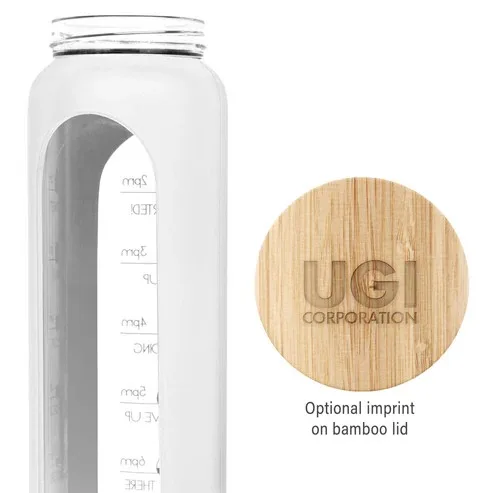 36 Oz. Bronte Glass Water Bottle view 7
