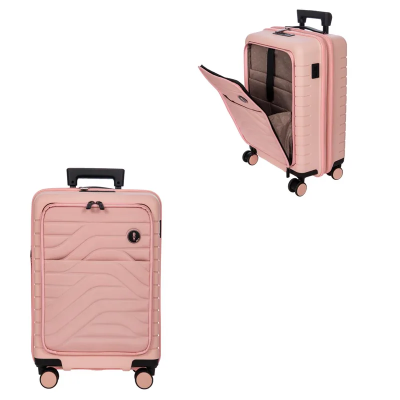Bric's By Ulisse 21" Expandable Spinner w/Pocket Luggage - Pearl Pink